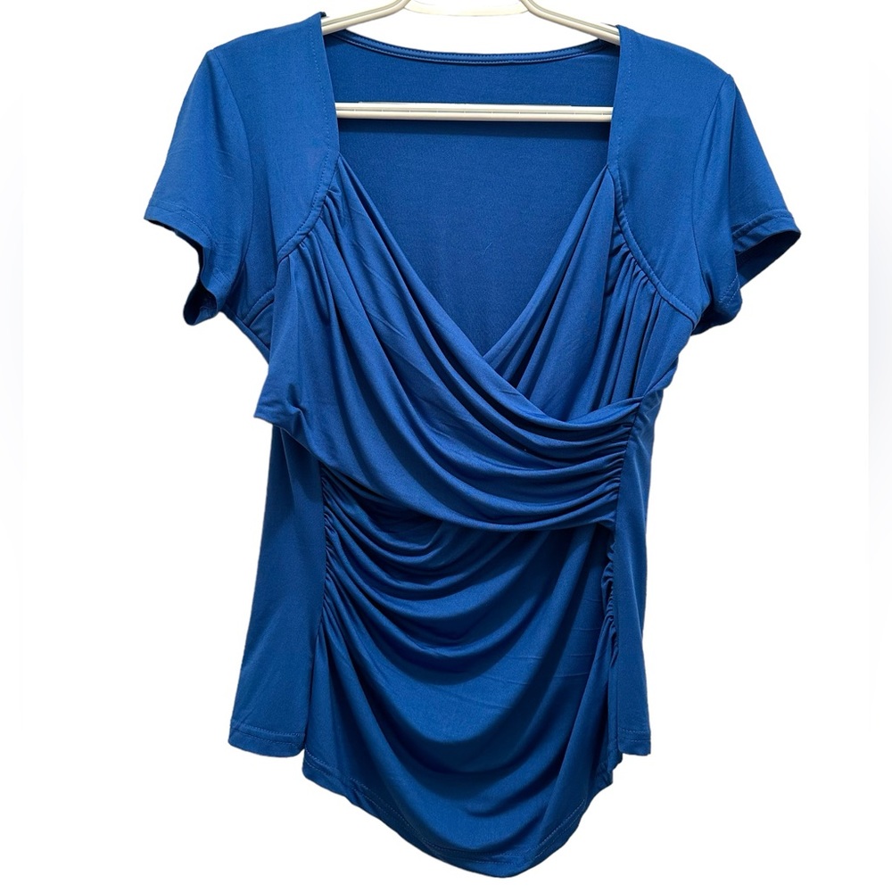 Beautiful Blue Maternity/Nursing T Shirt